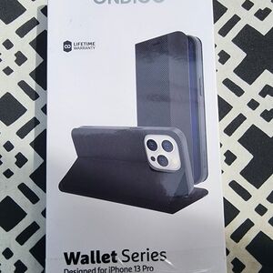 Black Wallet Series Case for iPhone 13 Pro